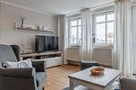Wohnzimmer - FeWo 14: Balkon, Sauna, Schwimmbad - Top-Hundeurlaub