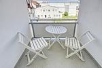 Balkon mit Sitzgelegenheiten - fewo1846 - Am Südermarkt - Top-Hundeurlaub