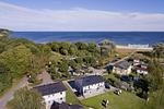 Vogelperspektive - Schotstek: Strand,Sauna,Garten,Meerbl. - Top-Hundeurlaub