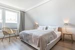 Schlafzimmer - Haus Weissenburg Whg. OG West - Top-Hundeurlaub