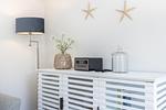 Wohnzimmer - Haus Weissenburg Whg. Garten West - Top-Hundeurlaub