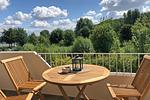 sonniger Balkon mit traumhafter Aussicht - fewo1846 - OstseeNest - Top-Hundeurlaub