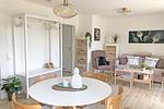 Essbereich im Wohnzimmer - fewo1846 - OstseeNest - Top-Hundeurlaub