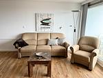 Eine gemütliche Couch - Hanseatenhaus im Zentrum App. 88 Eastview - Top-Hundeurlaub