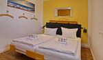 Schlafzimmer mit Doppelbett - Haus Cäcilia App. 18 Southview - Top-Hundeurlaub