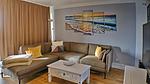 Wohnzimmer mit Couchecke - Haus Cäcilia App. 18 Southview - Top-Hundeurlaub
