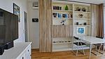 Wohnzimmerschrank mit Essecke zum Ausklappen - Haus Cäcilia App. 18 Southview - Top-Hundeurlaub