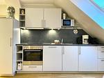Küchenzeile im Wohnzimmer - Haus Ziemer 2-Zimmerwohnung Nr. 2 (32b) - Top-Hundeurlaub