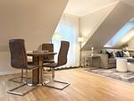 Essecke im Wohnzimmer - Haus Ziemer 2-Zimmerwohnung Nr. 2 (32b) - Top-Hundeurlaub