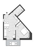 Grundriss - FeWo 2.5 - Top-Hundeurlaub