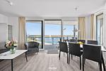 Wohnzimmer - Ferienwohnung "Meerblick" Marina Wendtorf - Top-Hundeurlaub