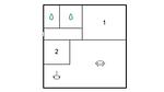 floor-plan - Ferienhaus für 2 Personen (52 m²) in Putten - Top-Hundeurlaub