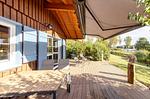 Ferienhaus Blau am See Terasse mit Hafenblick - Blau am See - Top-Hundeurlaub
