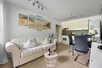 Wohnzimmer - Ferienwohnung Ankerplatz Büsum - Top-Hundeurlaub
