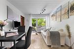 Wohnzimmer - Ferienwohnung Ankerplatz Büsum - Top-Hundeurlaub
