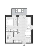 Grundriss - FeWo 3.8 - Top-Hundeurlaub