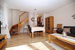 Wohnzimmer mit Essbereich - Wohnung 02-8 - Top-Hundeurlaub