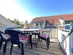 Balkon mit Blick aus dem Wohnzimmer - Wohnung 02-8 - Top-Hundeurlaub