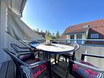 Balkon mit Gartenmöbeln - Wohnung 02-8 - Top-Hundeurlaub