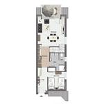 Grundriss 1. Ebene - Wohnung 02-8 - Top-Hundeurlaub