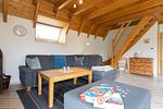 Wohnzimmer - Ferienhaus  Nordertill 11 - Top-Hundeurlaub