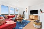 Wohnzimmer - Ferienwohnung Henrys Beachbude Olpenitz - Top-Hundeurlaub