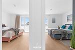 Schlafzimmer - Ferienwohnung Henrys Beachbude Olpenitz - Top-Hundeurlaub