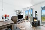 Wohnzimmer - Ferienhaus Rückenwind Olpenitz - Top-Hundeurlaub