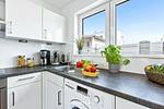 Küche / Küchenzeile - Ferienhaus Rückenwind Olpenitz - Top-Hundeurlaub
