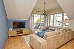 Wohnzimmer - FeWo12: Balkon,Meerblick, ruhige Lage - Top-Hundeurlaub