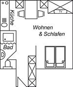 Grundriss - Objekt-Nr. 188 - Strand - Trelleborgallee - Top-Hundeurlaub