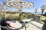 Erhöhter Balkon mit Meerblick - Haifischsieben - Top-Hundeurlaub