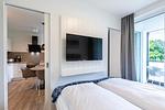 Schlafzimmer - Deluxe-Apartment 1.12 - Top-Hundeurlaub