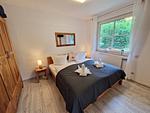 Bett - Ferienwohnung Treibholz - direkt am Nationalpark Jasmund - Top-Hundeurlaub