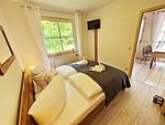 Schlafzimmer - Ferienwohnung Treibholz - direkt am Nationalpark Jasmund - Top-Hundeurlaub