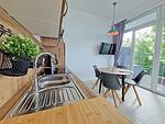 Küche / Küchenzeile - Villa Küstenperle - App. Auszeit - Meerblick pur! - Top-Hundeurlaub