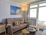 Wohnzimmer - Fürstenhof App. 405 - mit Balkon und Meerblick - Top-Hundeurlaub