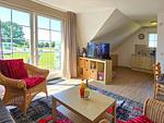 Wohnzimmer - Ferienwohnung Muschel - Ostsee-Urlaub mit Hund - Top-Hundeurlaub