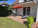 Terrasse - Ferienwohnung Seehund für Ostsee-Urlaub mit Hund in ländlicher Lage auf Rügen - Top-Hundeurlaub
