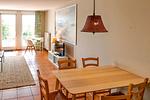 Wohnzimmer - Ferienwohnung Max - Urlaub in ruhiger Lage mit Hund - Top-Hundeurlaub