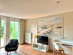 Wohnzimmer - Ferienwohnung Max - Urlaub in ruhiger Lage mit Hund - Top-Hundeurlaub