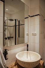 Badezimmer - Alter Reichshof, Ap. 303 mit Meerblick und Balkon - Top-Hundeurlaub