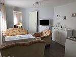 Wohnzimmer - Ferienhaus Karger in Sagard auf Rügen mit Terrasse und Garten - Top-Hundeurlaub