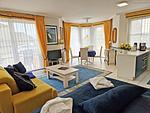 Wohnzimmer - Ferienwohnung Anemone - Urlaub mit Hund am Rande des Nationalparks - Top-Hundeurlaub