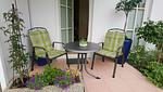 Terrasse - Ferienwohnung Kleiner Seeigel in Sassnitz auf Rügen mit Terrasse - Top-Hundeurlaub
