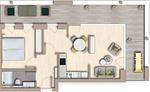Grundriss - Ferienwohnung TheViewC08 Dagebüll - Top-Hundeurlaub