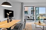 Wohnzimmer - Ferienwohnung TheViewC08 Hygge am Deich Dagebüll - Top-Hundeurlaub