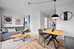 Wohnzimmer - Ferienwohnung TheViewC08 Hygge am Deich Dagebüll - Top-Hundeurlaub