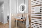 Badezimmer - Ferienwohnung TheViewC08 Hygge am Deich Dagebüll - Top-Hundeurlaub