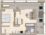 Grundriss - Ferienwohnung TheViewC08 Hygge am Deich Dagebüll - Top-Hundeurlaub